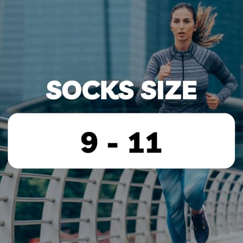 Image of Tipi Toe Women's 6 Pack Cushioned Comfort Running Classic White With Rainbow Stripes & Toe Ladies Ankle Socks, WS08-6-A