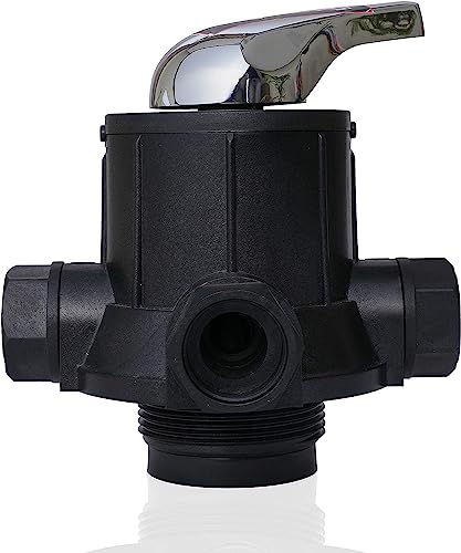 LiquaGen Whole House Control Valve - Manual Water Filter Valve- Rinse/BackWash/Filter Setting | 2.5'...