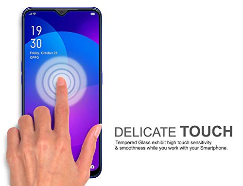 Image of Screen Protector for Oppo A56 5G | Oppo A54s (Black) Tempered Glass Edge-to-Edge 6D Screen Guard With Installation Kit