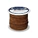 Realeather Crafts Suede Lace, 0.125-Inch Wide 25-Yard Spool, Dark Brown