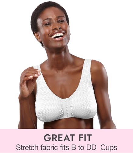 image for Carole Martin Full-Freedom Comfort Front Closure Bra for Women, Wirele