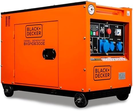 BLACK+DECKER - Soundproof and single-phase diesel electric genera...