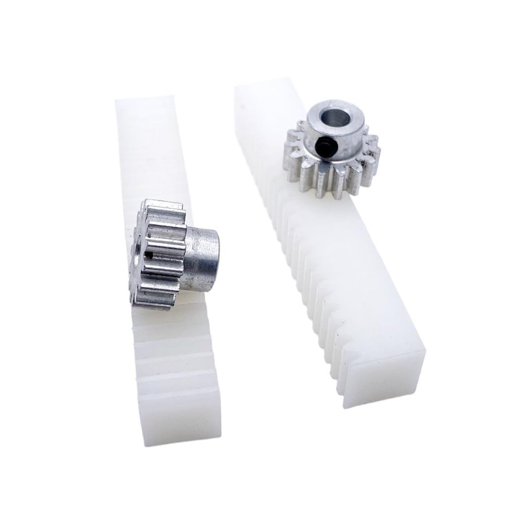 transmission par pignon Engrenage droit à 15 dents, 1 pièce, 1 Module, avec crémaillère de 70mm, alésage de 15T, engrenage en aluminium, support en plastique et en Nylon, pièces de jouets de levage, b
