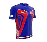 ScudoPro Haiti Full Zipper Bike Short Sleeve Cycling Jersey for Women - Size L Multicolored