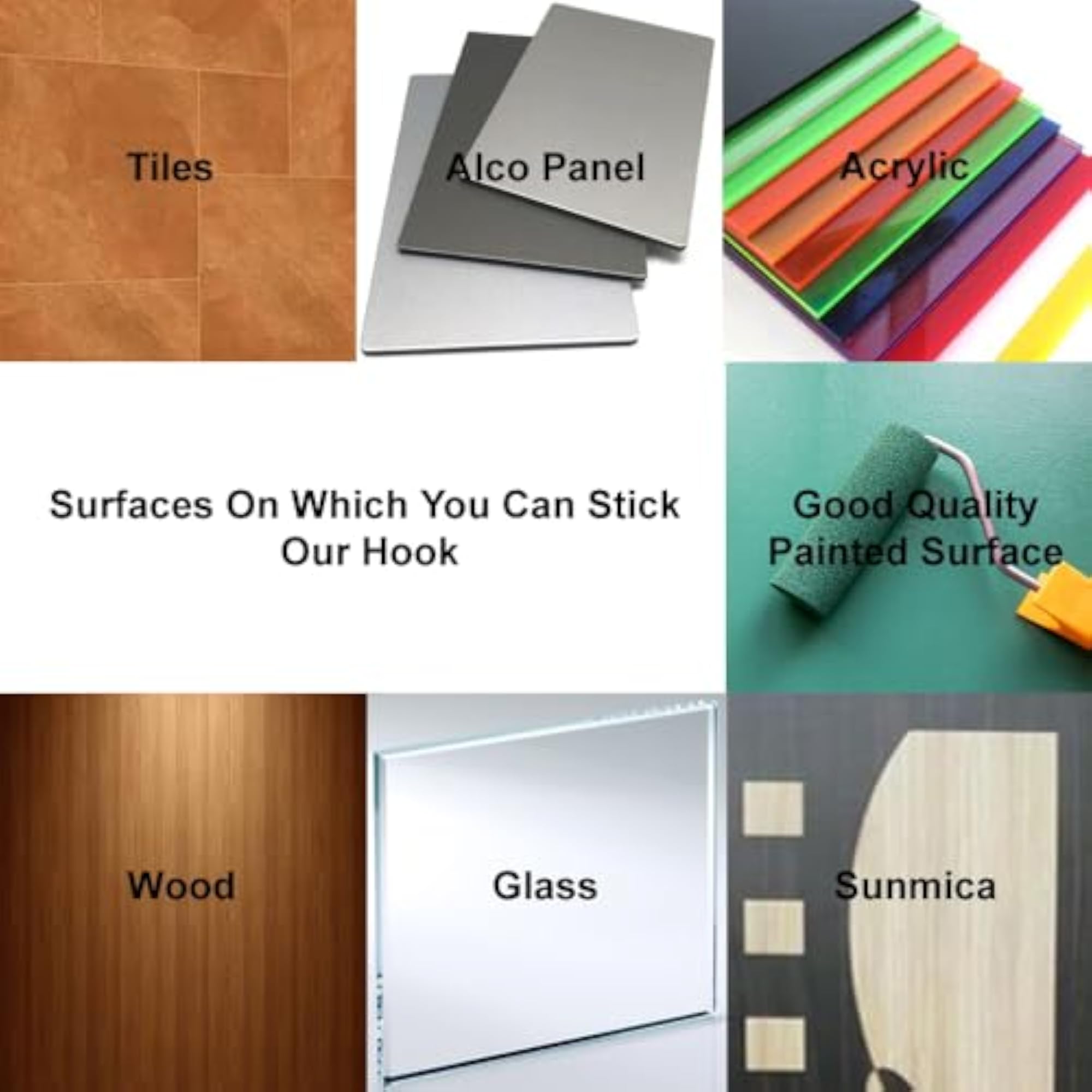 Stainless Steel Self Adhesive Wall Hook, Waterproof & Rustproof