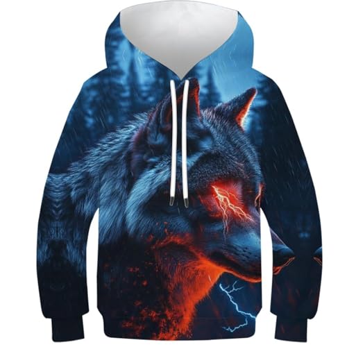 Sweat-shirt pour tout-petits et enfants motif loup cadeau idéal
