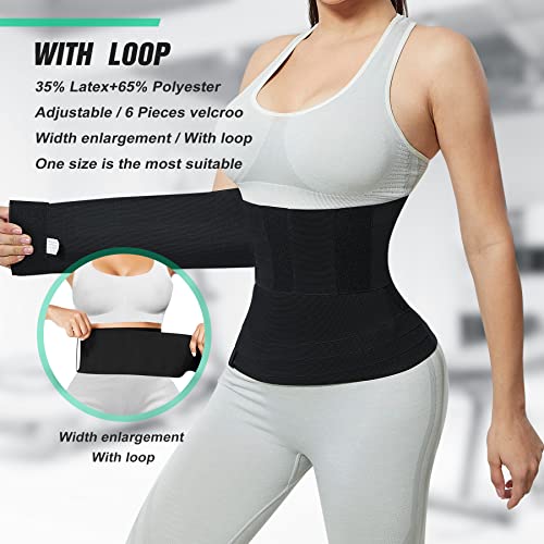 Waist Trainer For Women Lower Belly Fat Plus Size Adjust Wrap Sweat Band Bandage Wasit For Stomach Body Wraps For Shapewear Waist Trimmer Invisible Tummy Shaper Waist Belt Warp Waist Training Tummy #TOP5