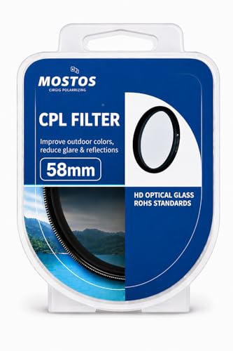 Image of MOSTOS - 58mm CPL Filter for Nikon AF-P(Not for AF-S) NIKKOR 70-300mm f /4.5-6.3G ED,AF-P NIKKOR 70-300mm f /4.5-6.3G(Not for 5.6E) ED VR Lens (Make Sure O58 Mark is Written On Your Lens)