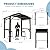 Domi Hardtop Grill Gazebo 8x5FT, Grill Canopy for Outdoor Grill w/Double Galvanized Steel Roof and 2 Side Shelves, BBQ Gazebo Grill Tent for Patio Garden Backyard, Brown