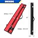 GSE Games & Sports Expert Billiard Pool Cue Stick Hard Box, Billiard Carrying Case Holds 1 Butt and 1 Shaft, Red