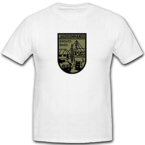 Insigne Chasse Commande Autriche T-Shirt Blanc aux Finitions Soignées