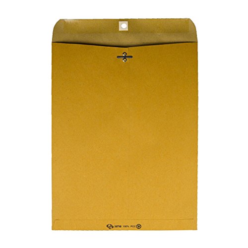 Quality Park 100% Recycled Catalog Envelope, 10 X 13 Inches, Clasp, 100 Count (38712) #TOP1
