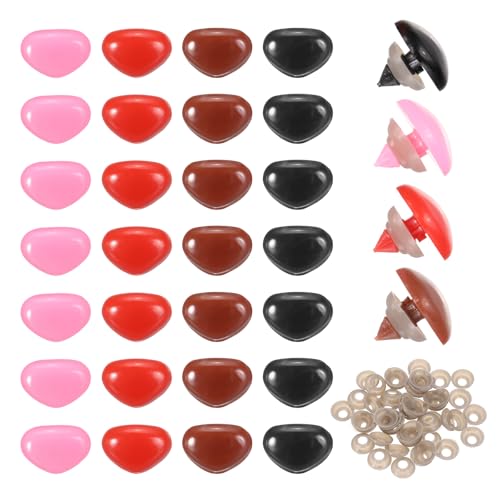 Nez de securite en plastique 33mm pour marionnette animal artisanat et poupee en peluche