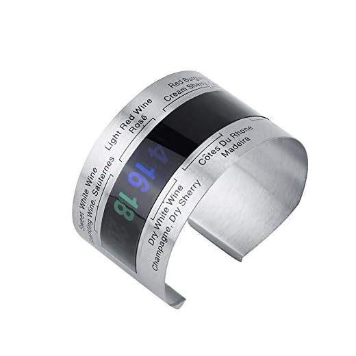 Vinflaska, LCD vin öl temperatur armband sensor LCD display rött vin för bar för rejäl