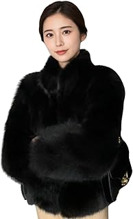 [UQQA] ファーコート レディース 秋 冬 アウター ハイネック 防寒 着回し万能