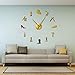 Orologio parete DIY decorazioni casa arte Riparazione scarpe Wall Art Orologio parete gigante Cobbler Home Decor Frameless Orologio parete grande Negozio scarpe Scarpa Archer Shoemaker Gift【Dorato】