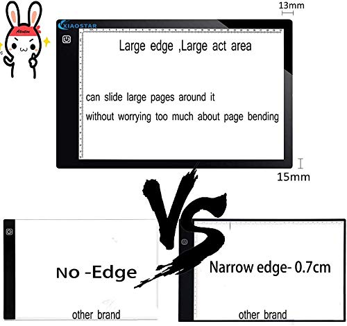 Tablette lumineuse A4 LED pour dessin animation esquisse et visualisation rayons X noire - 3