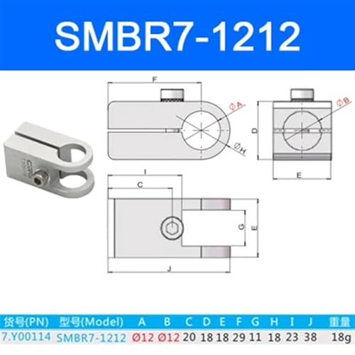 Support rotatif pour manipulateur avec cylindre à vis 360 degrés SMBR