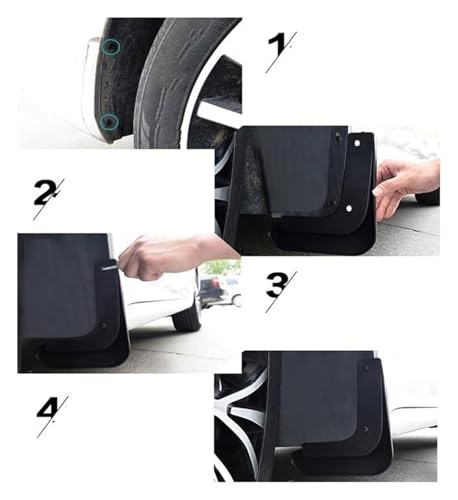Guardabarros para coche Toyota Highlander que evitan salpicaduras y daños 3