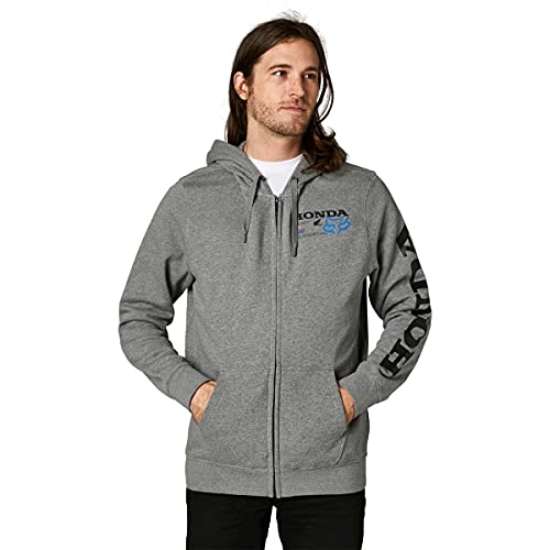 Amazon.com: Fox Racing HONDA ZIP FLEECE Heather Graphite