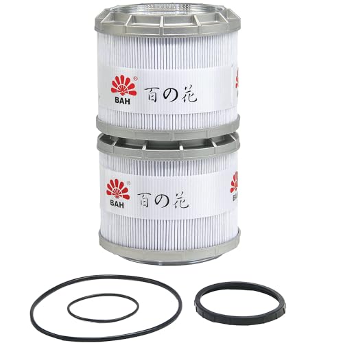 Image of 2 PCS BAIZHIHUA YN52V01020P1 Hydraulic Oil Filter Compatible with Kobelco | Replaces YN52V01013P1, YN52V01001P1; Fits ED150 SK135SR-1E SK170-8 SK200-6ES SK200-8 SK210-8 SK250-8 SK260-8 SK350-2 SK350-9