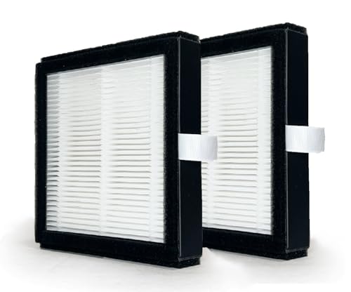 Nispira DH02 True HEPA Filter Replacement for Tenergy Sorbi Air Purifier Dehumidifier/Afloia AQ8 Q8 / Honati/Hysure Q7 2 Pack