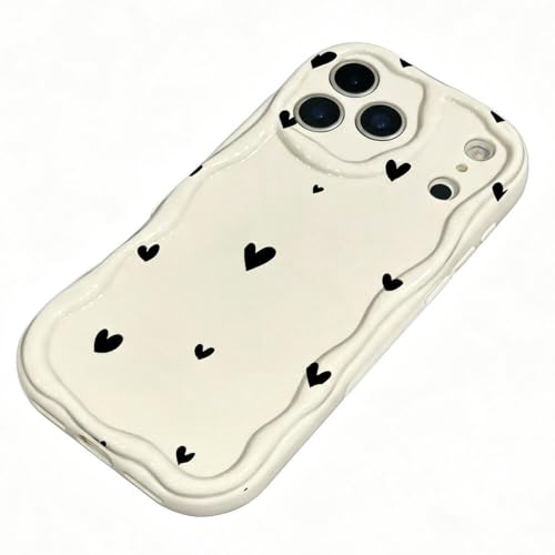LUCKCOF �P�[�X For iPhone 16 Plus ���� �� �n�[�g �؍��� TPU�J�o�[ �Ռ��z�� �����h�~ �A�C�t�H�� 16 Plus ���p�X�}�z �P�[�X �J�o�[ ���^ �����X�}�z�P�[�X �����Y�ی� �X�����h�~ ���q�� �l�C(��)