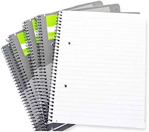 Q Connect Executive A5 Plus 80 Leaf Ruled Feint and Margin Spiral Pad (pack of 5)