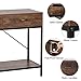 Mesa Consola con 2 Cajones y Estante para Hogar y Oficina, Mesa...