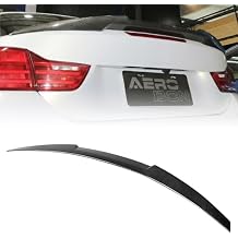AeroBon Real Carbon Fiber Trunk Spoiler Compatible with 2013-2020 BMW 4 Series F33 F83 M4 Convertible Rear Spoiler MV Style Motorsport Version