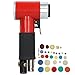 Mini-Luftschleifer, pneumatischer oszillierender Random-Orbitalschleifer mit Polier-Schleifscheiben-Pad-Kit, 1/4"Einlass 8CFM 15000 U/min Leerlaufdrehzahl(US Nozzle)