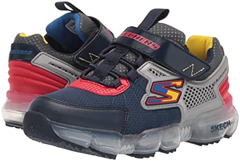 Skechers Kids Boy's Skech-AIR Bolt Sneaker, Navy/Charcoal, 11 Little Kid | Image 6