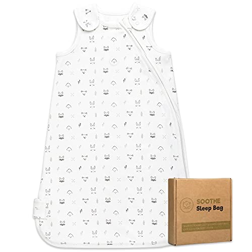 Organic Baby Sleep Sack Wearable Blanket - Baby Sleeping Bag 0 - 24 Months - Baby Swaddle Blankets for Baby Boy, Girl , Newborn, Infant - Baby Sleeper Swaddles - Baby Sleep Bag (Small 0-4M, KeaStory)