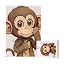 Monkey Art Print