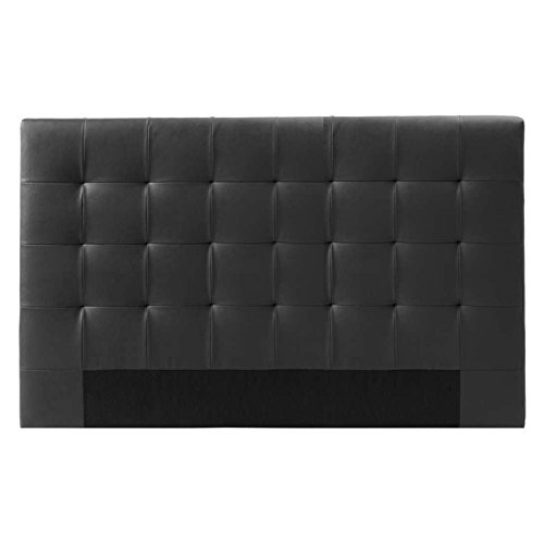 Designetsamaison Tête de lit capitonnée Noire 180 cm - Confort