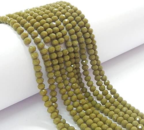 Czech Crystal Glass Beads, CZ Bohemian Faceted Rondelle Glass Beads, 4/6/8/10 mm, Choice of Colours (Red, 4x3 mm)
