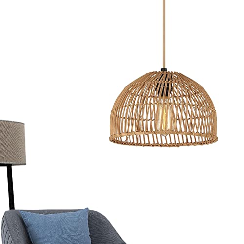 Luminária de vime - Rattan Pendant Lights Rattan Lamp,Luminária Pendente Lâmpada Retrô Vime Candelab