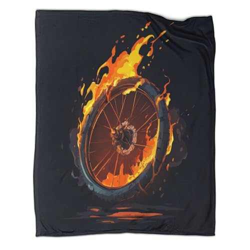 Kaiyun Rueda de Bicicleta en Llamas Manta