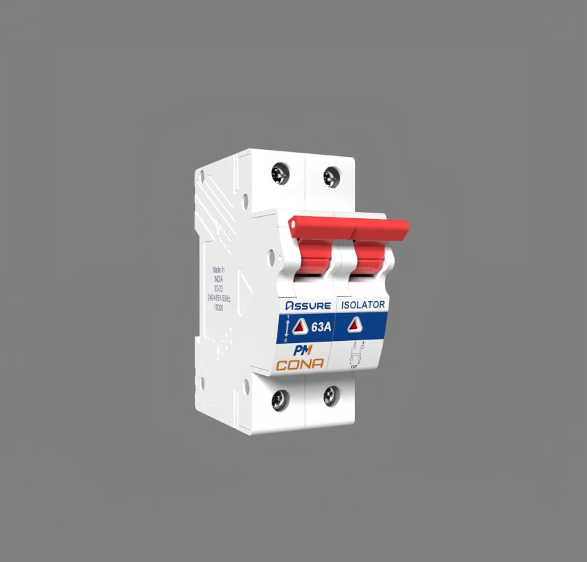 PM Cona Assure Double Pole Isolator Switch, 63A, 10kA-image-45