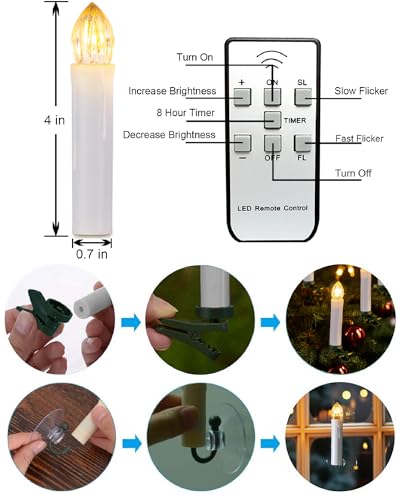 Raycare SGXGLLST20 20 Pcs Flickering Candles thumb #6