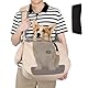 Ownpets Hundetragetasche, Große Hundetasche bis 11kg, Tragetuch Hund, wendbare und freihändige Hundetasche mit verstellbarem Gurt und Schulterpolster für Outdoor