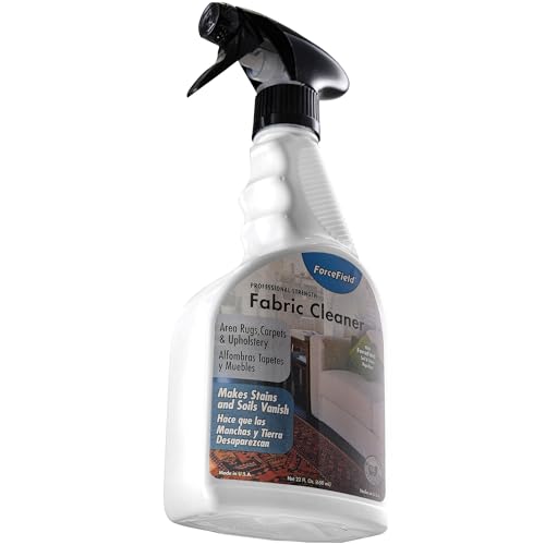 ForceField® Fabric Cleaner Professional Strength, Deeply Penetrates Water Safe Fabric & Fibers of Upholstery, Clothing, Rugs & Carpeting - 22oz