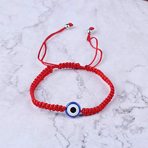 Jilin Pulseiras com cordão vermelho de proteção contra maus olhos turcos Kabbalah joia de mão fatima