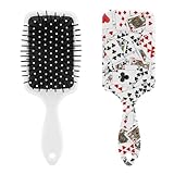 Playing Poker Cards Practical Hair Combing Air Cushion Comb Massage Comb