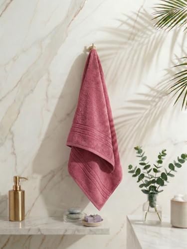 Image of Monte Carlo Cotton Towel Set 4 Piece | 2 Bath 75 X 150 Cm, 2 Hand Towel 40 X 60 Cm | 500 GSM Soft & Absorbent | Quick Dry Premium Bathroom Towel Combo | Gift Box Set for Men & Women (Sensations)