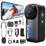 SJCAM C110Plus 64GB Card Magnetic Mini Body Camera,4K 170° Fov Bodycam with Audio & Video Recording, 6-axis Stabilisation,8x Zoom,30M Waterproof Pocket Action Cam Vlogging Camera,f/1.8 POV Cam,Black