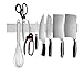 LuoCoCo Barra Magnetica per Coltelli Parete, 40 cm Portacoltelli Magnetico in Acciaio Inox, Tenuta Extra Forte e Montaggio Facile, Supporto er Coltelli per Bistecca/Cuoco/Coltelli da Cucina