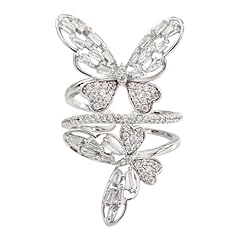 Silver CZ Butterfly