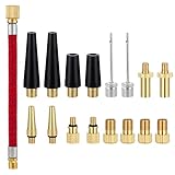 Elegaperma 17 Stück Fahrradventil Adapter Set, Ventiladapter Dahrrad...