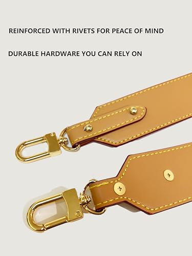 Image of Wide Vachetta Leather Replacement Bag Strap, Fits Neverfull PM /MM /GM Graceful and More